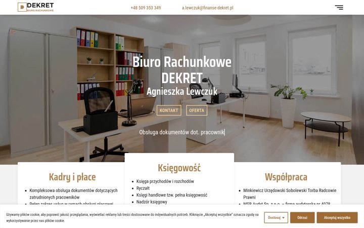 Screenshot of finanse-dekret.pl