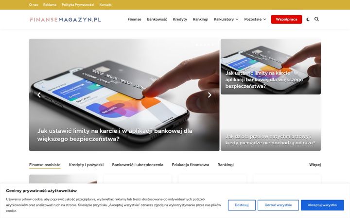 Screenshot of finansemagazyn.pl