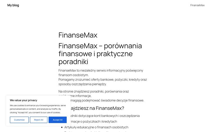 Screenshot of finansemax.pl