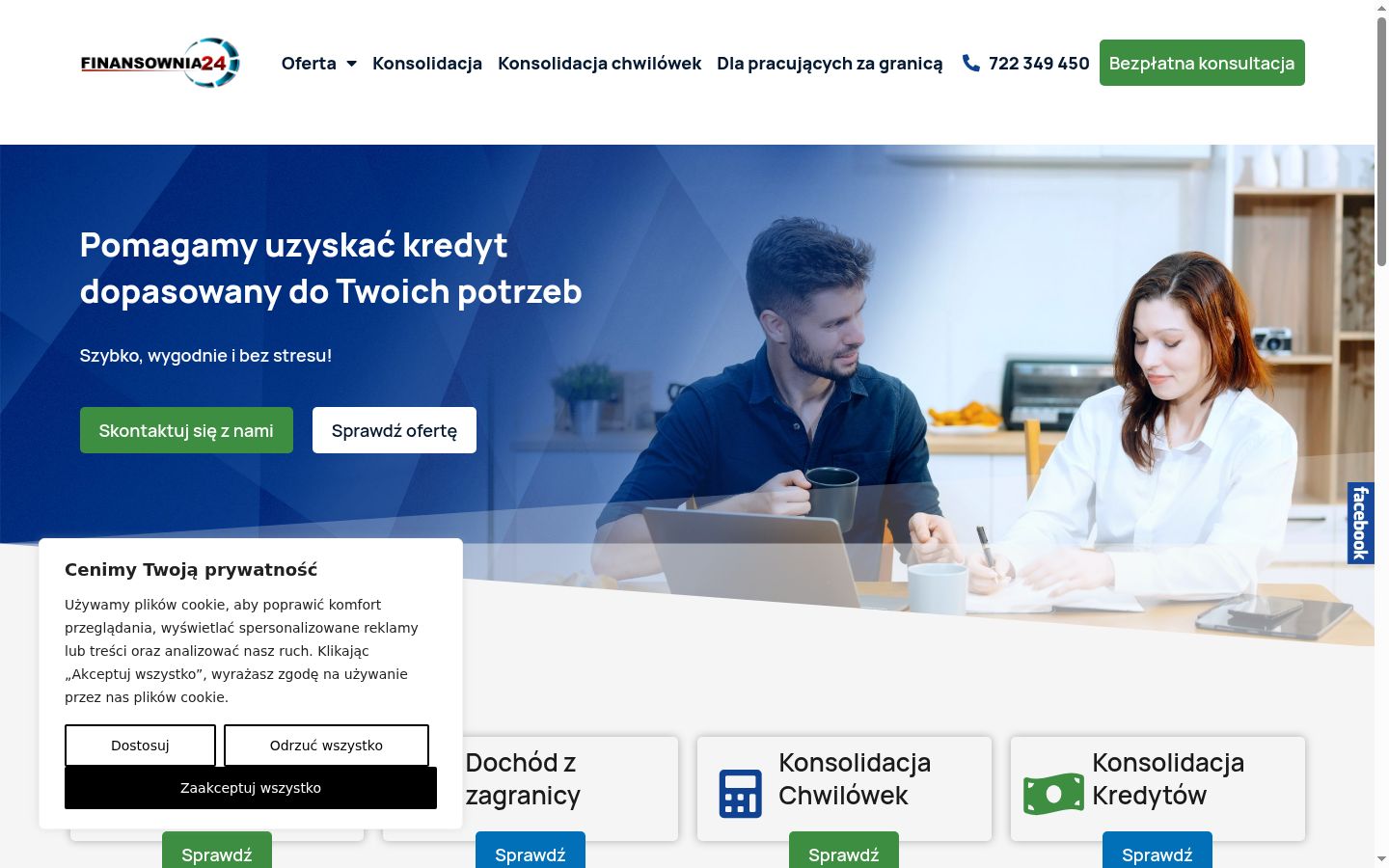 Snímka obrazovky banera súhlasu zobrazeného pred akoukoľvek interakciou
