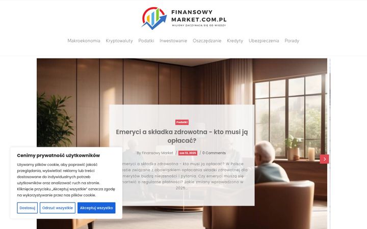 Screenshot of finansowymarket.com.pl