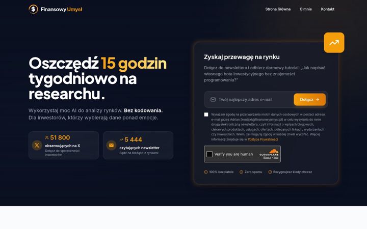 Screenshot of finansowyumysl.pl