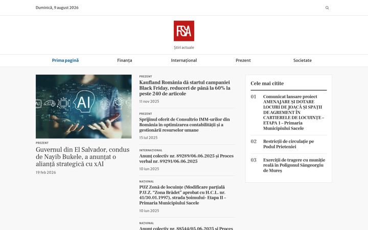 Screenshot of finantesiafaceri.ro