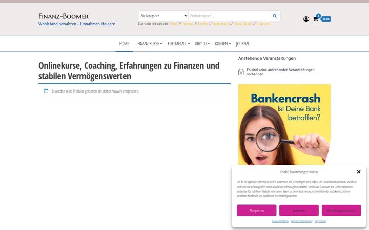 Screenshot of finanz-boomer.de