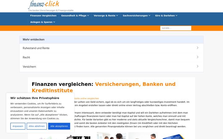 Screenshot of finanz-click.de