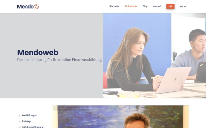Screenshot of finanz-elearning.ch