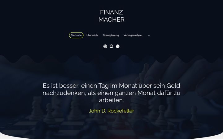 Screenshot of finanz-macher.com