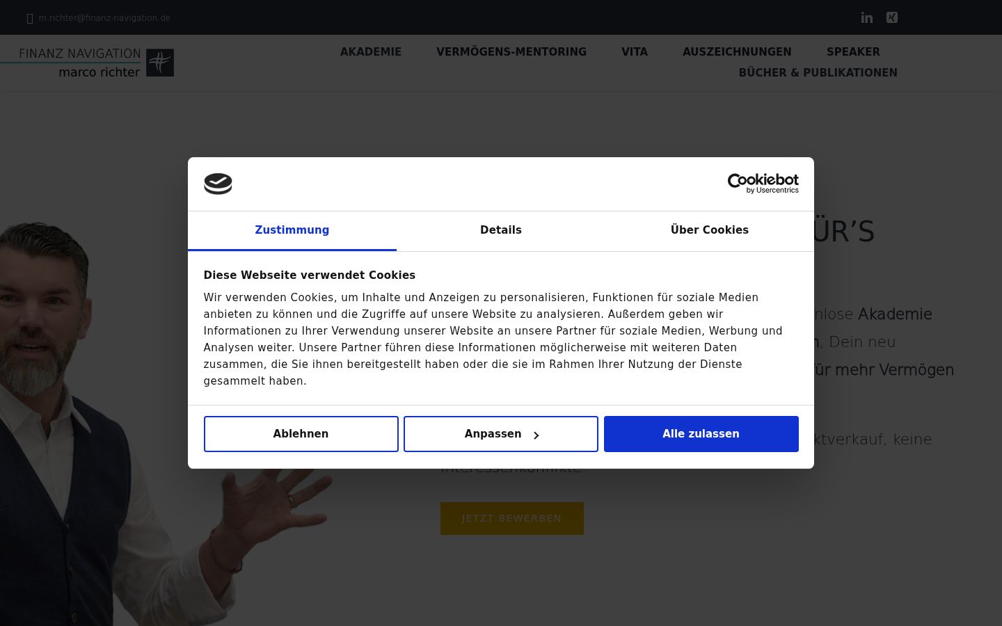 Zrzut ekranu banera zgody wyświetlanego przed jakąkolwiek interakcją