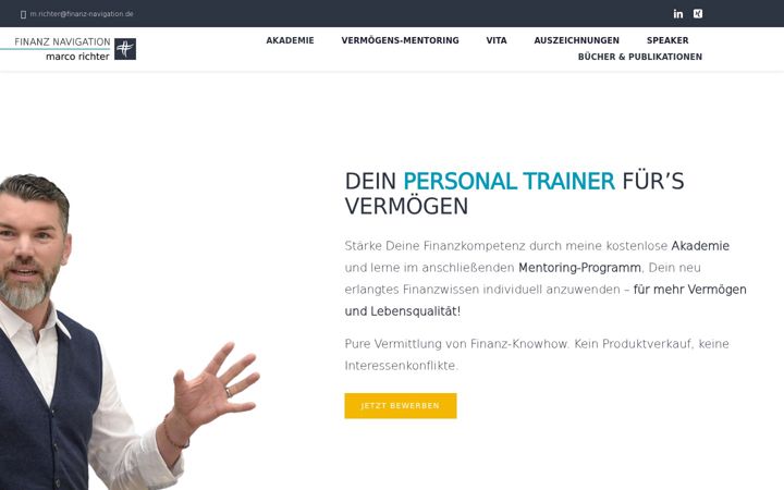 Posnetek zaslona finanz-navigation.de