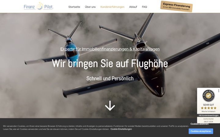 Screenshot of finanz-pilot.de