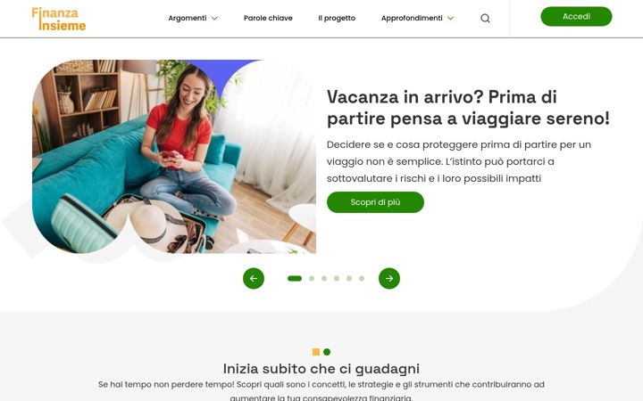Snímek obrazovky finanzainsieme.com
