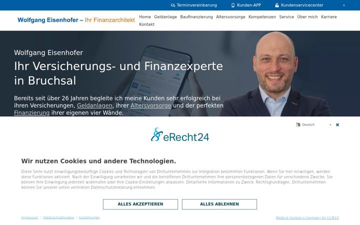 Screenshot of finanzarchitekt-eisenhofer.de