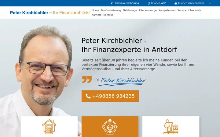 Screenshot of finanzarchitekt-kirchbichler.de