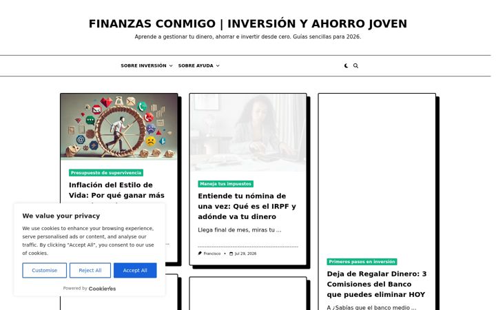 Screenshot of finanzasconmigo.com