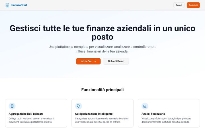 Screenshot of finanzastart.com
