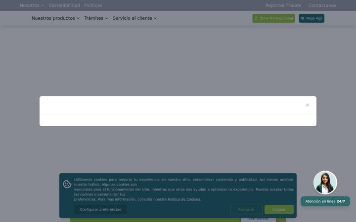 Screenshot of finanzauto.com.co