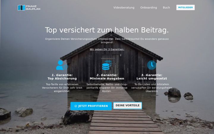 Screenshot of finanzbauplan.de