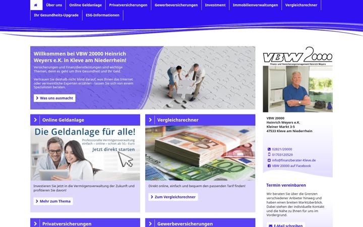 Zrzut ekranu finanzberater-kleve.de