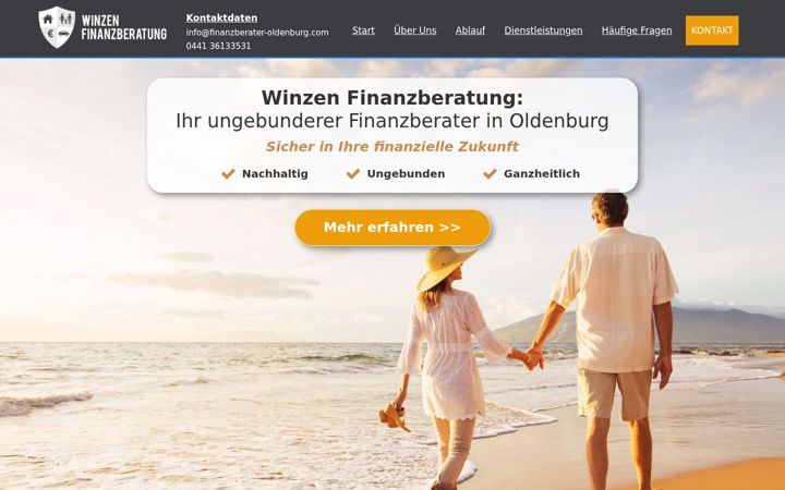 Screenshot of finanzberater-oldenburg.com
