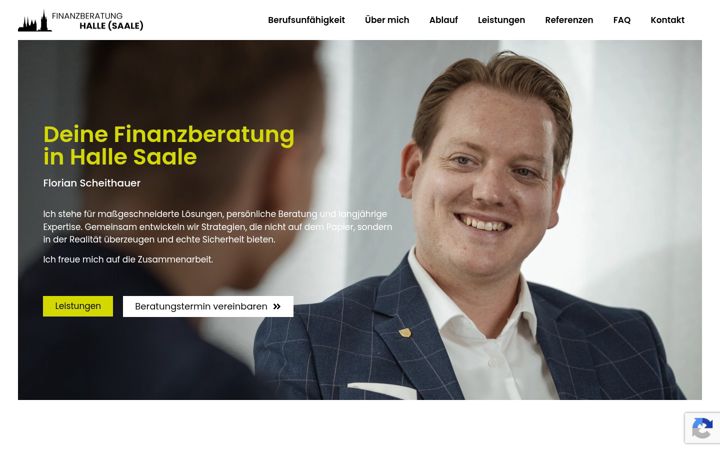 Screenshot of finanzberatung-hallesaale.de