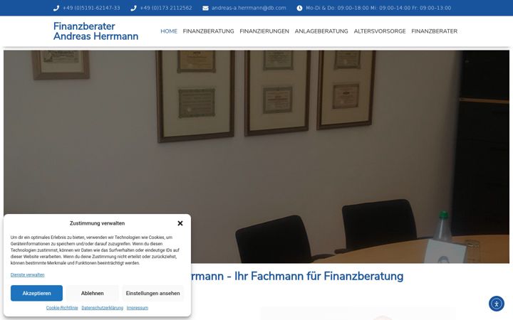 Ekrānuzņēmums no finanzberatung-herrmann.de