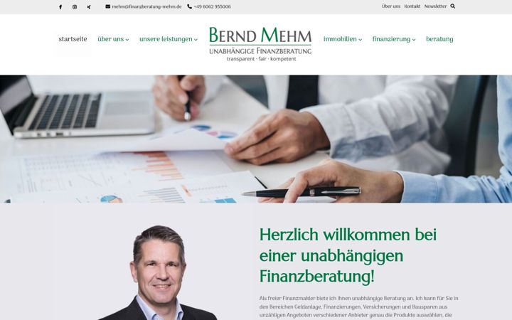Zrzut ekranu finanzberatung-mehm.de