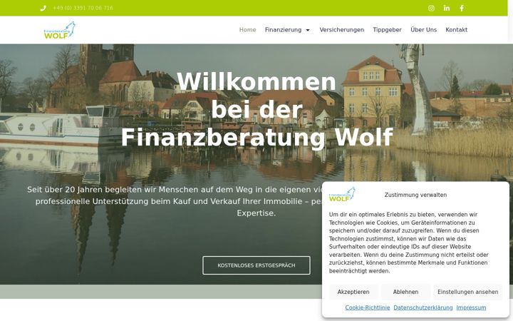 Screenshot of finanzberatung-wolf.de
