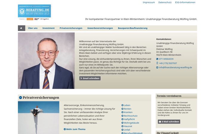 Screenshot of finanzberatung-wuelfing.de