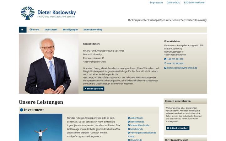 Screenshot of finanzberatungkoslowsky.de