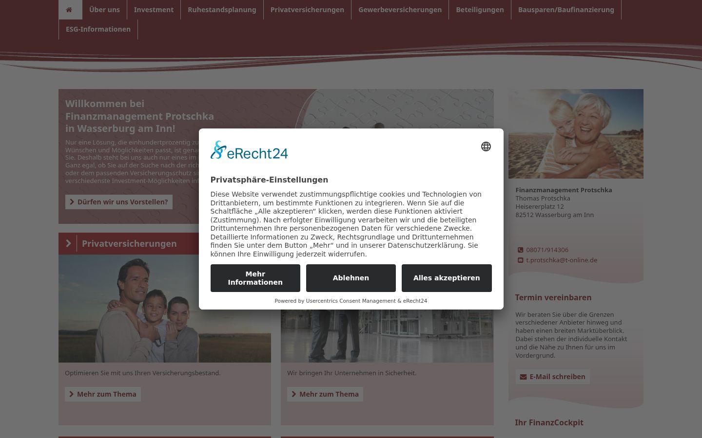 Snímka obrazovky banera súhlasu zobrazeného pred akoukoľvek interakciou