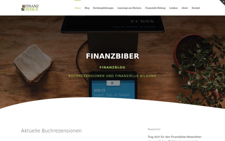Screenshot of finanzbiber.com