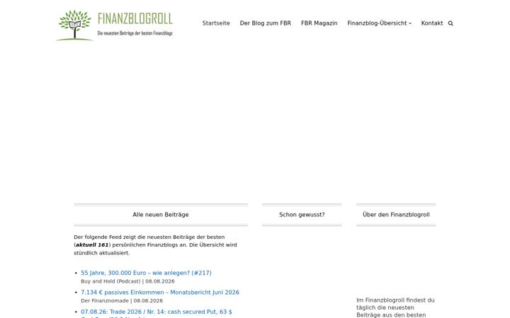 Screenshot of finanzblogroll.net