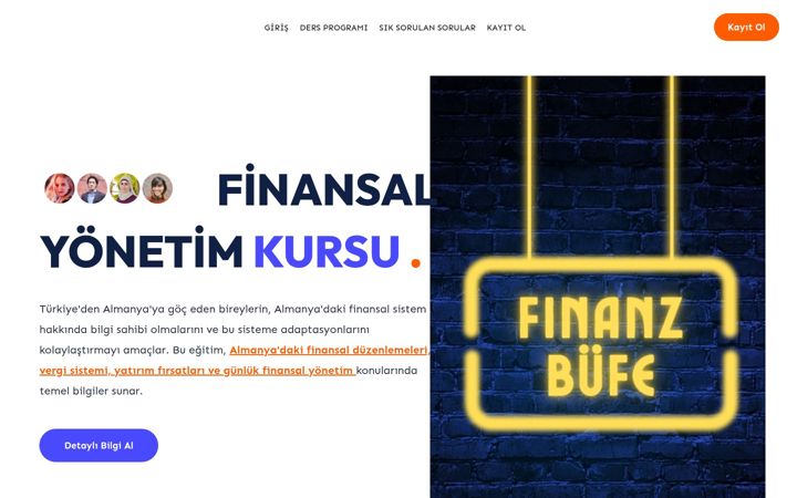 Kuvakaappaus sivustosta finanzbufe.de