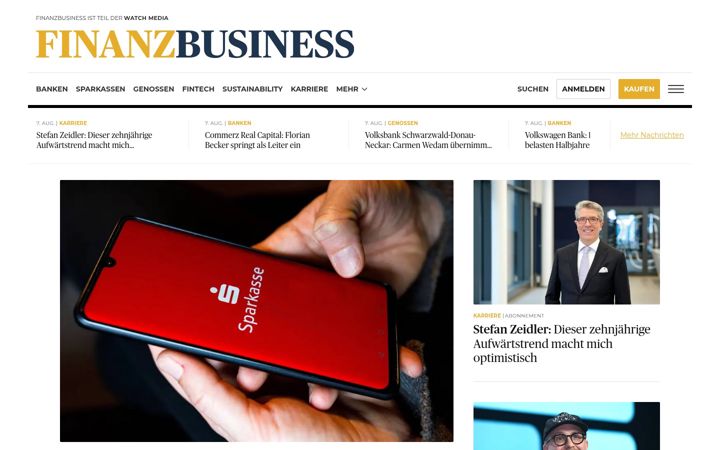 Ekrānuzņēmums no finanzbusiness.de
