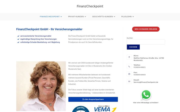 Ekrānuzņēmums no finanzcheckpoint.de