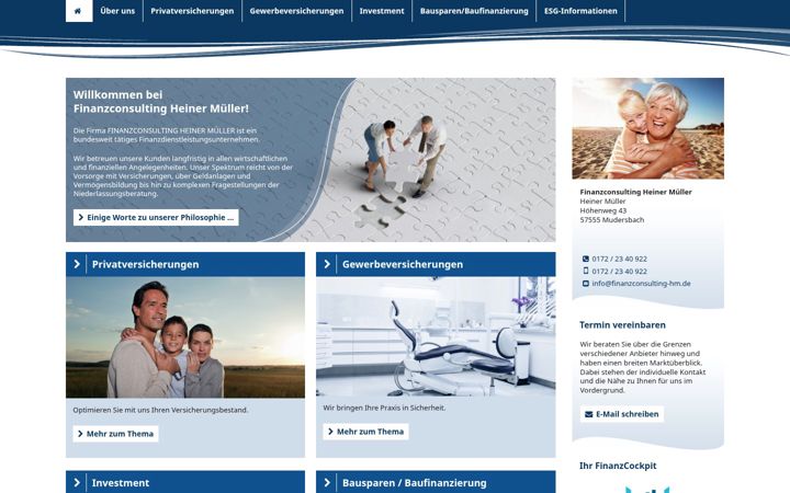 Screenshot of finanzconsulting-hm.de