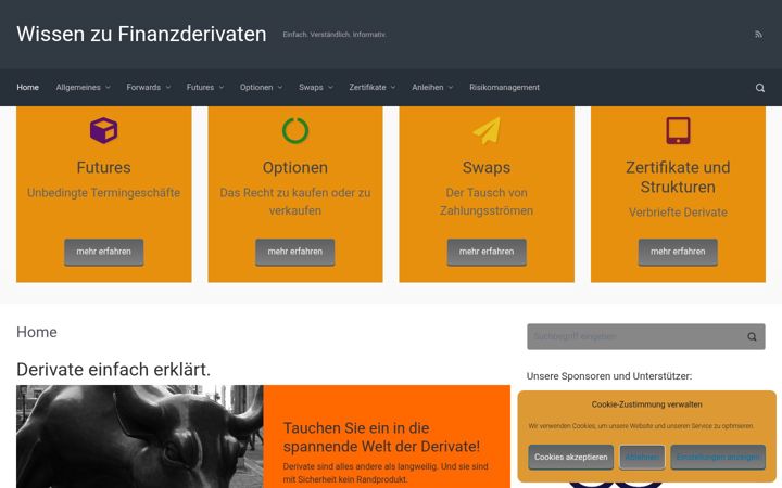Screenshot of finanzderivate.info