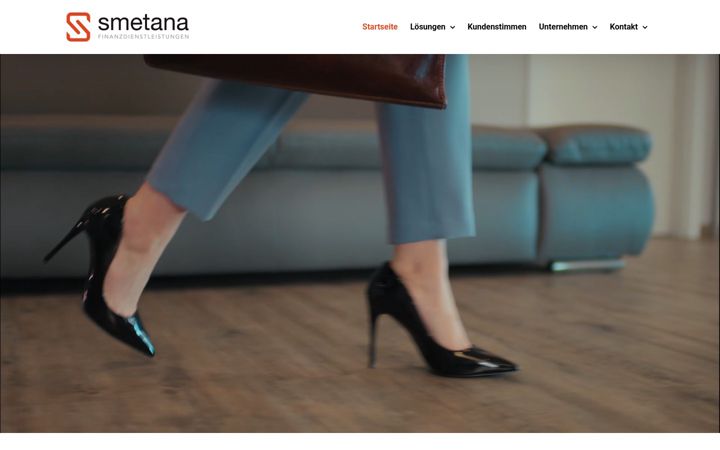 Kuvakaappaus sivustosta finanzdienstleistungen-smetana.de