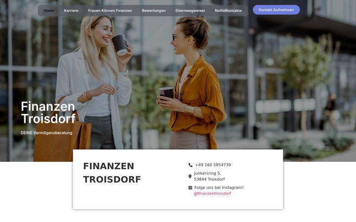 Posnetek zaslona finanzen-troisdorf.de
