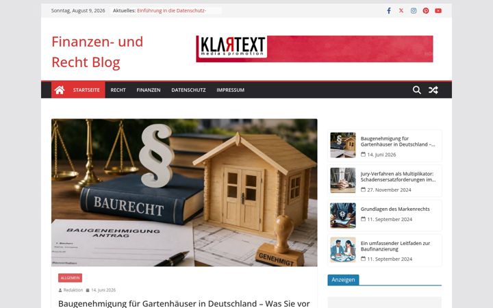 Screenshot of finanzen-und-recht.info
