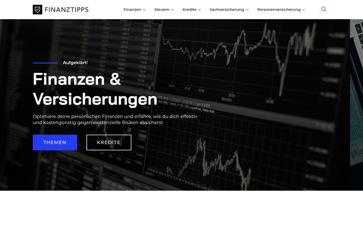 Posnetek zaslona finanzen-versicherungen-check.de