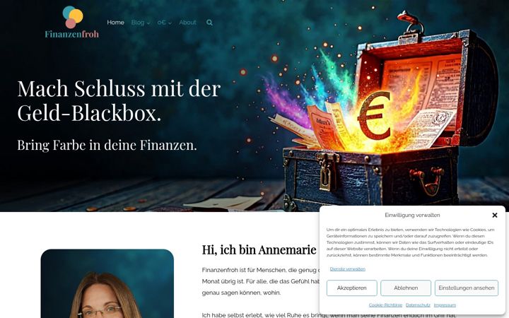 Screenshot of finanzenfroh.com