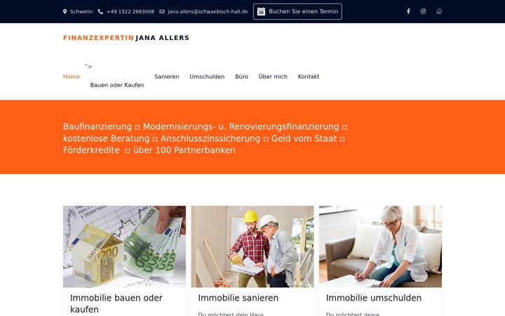 Screenshot von finanzexpertin-allers.de