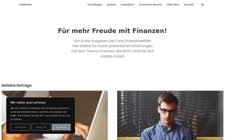 Screenshot of finanzfreude.de