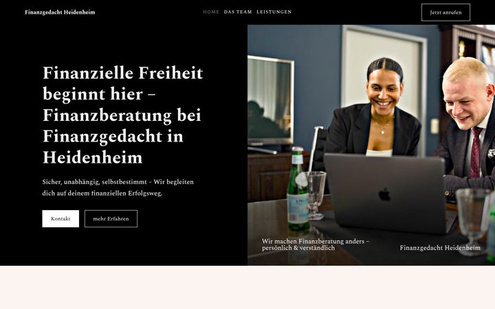 Screenshot von finanzgedacht-heidenheim.de