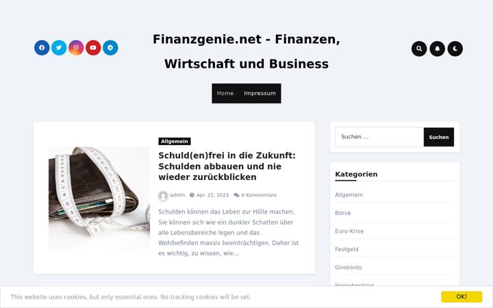Screenshot of finanzgenie.net