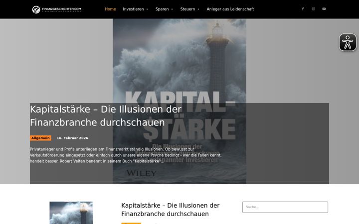 Screenshot of finanzgeschichten.com