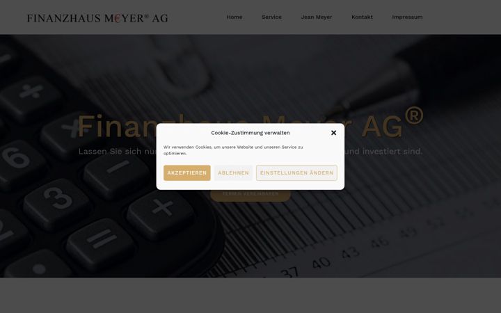 Screenshot of finanzhaus-meyer.de