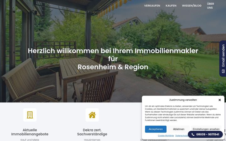 Screenshot von finanzhaus-sedlmeier.de