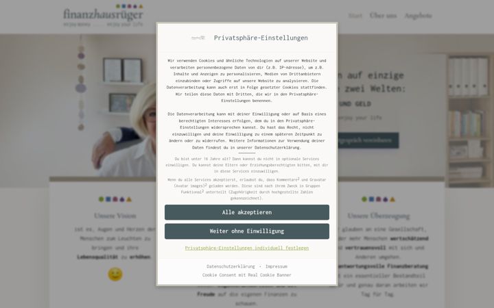 Screenshot of finanzhausrueger.de